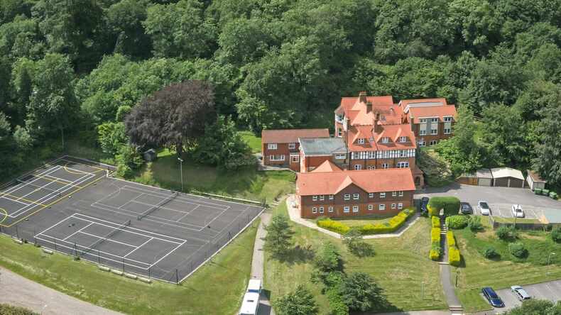 Tennis courts and playing fields