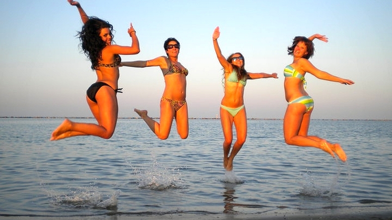 On the beach