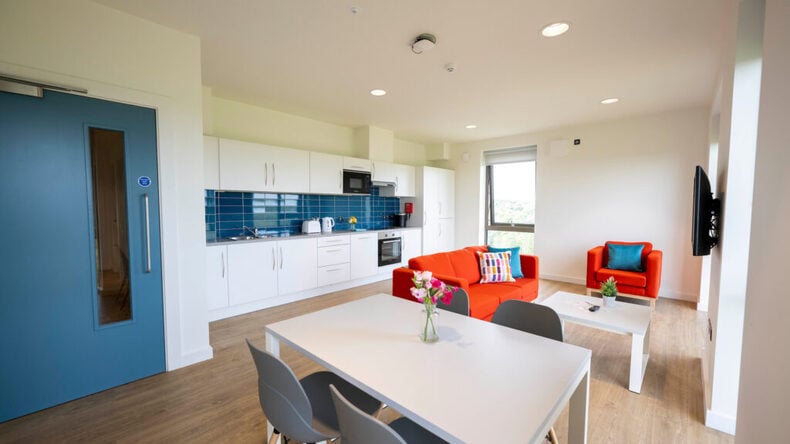 Sala de estar do alojamento