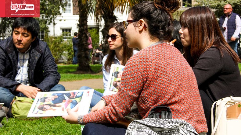Studeren in een Londens park
