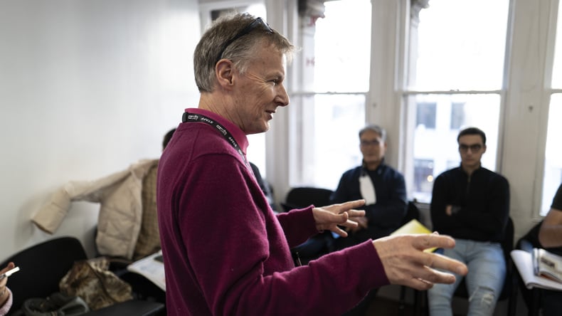 Binnen in het klaslokaal