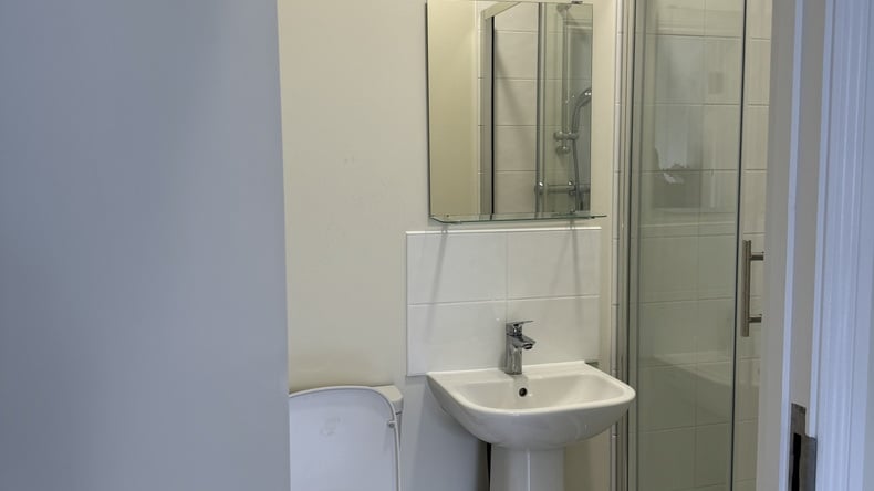 Bagno della camera singola del residence