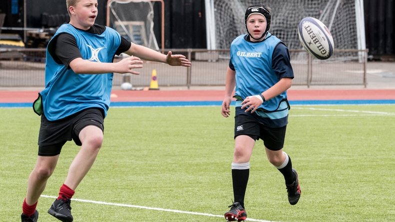 Playing rugby