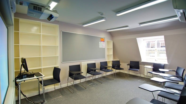 Bright and airy classroom