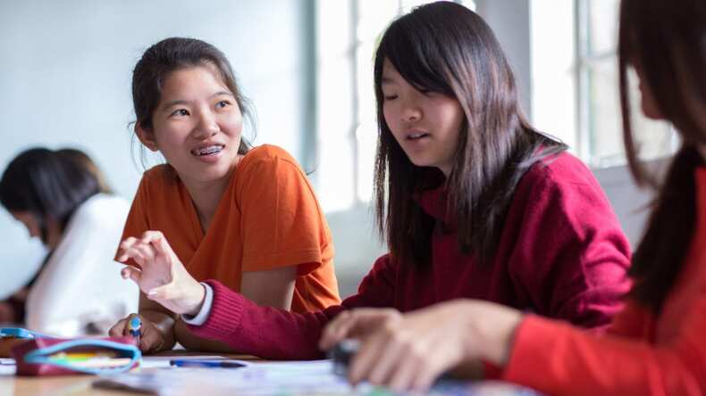 الطلاب في الفصل