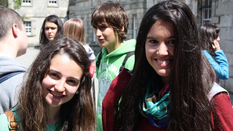 Happy students