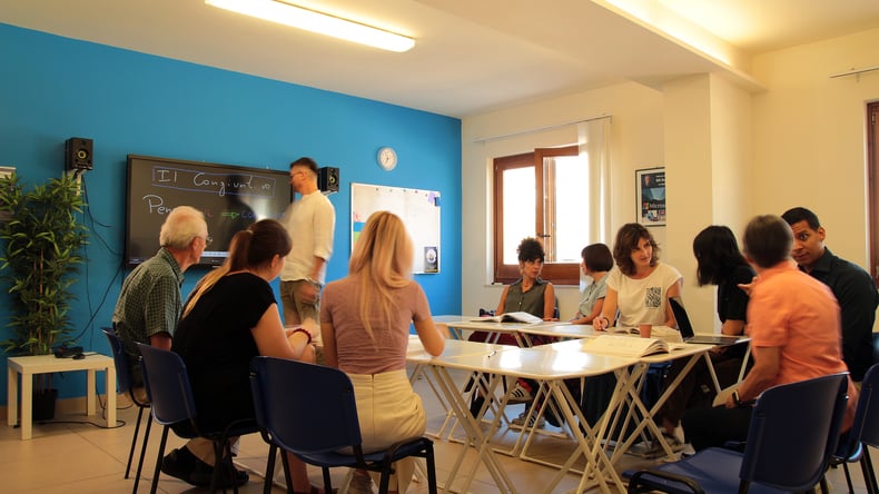 Cursus Italiaans in een groep