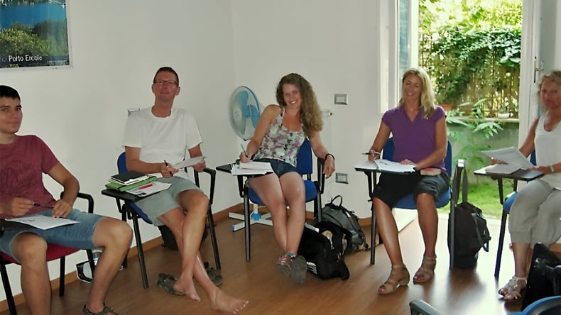 Studenci w Orbetello