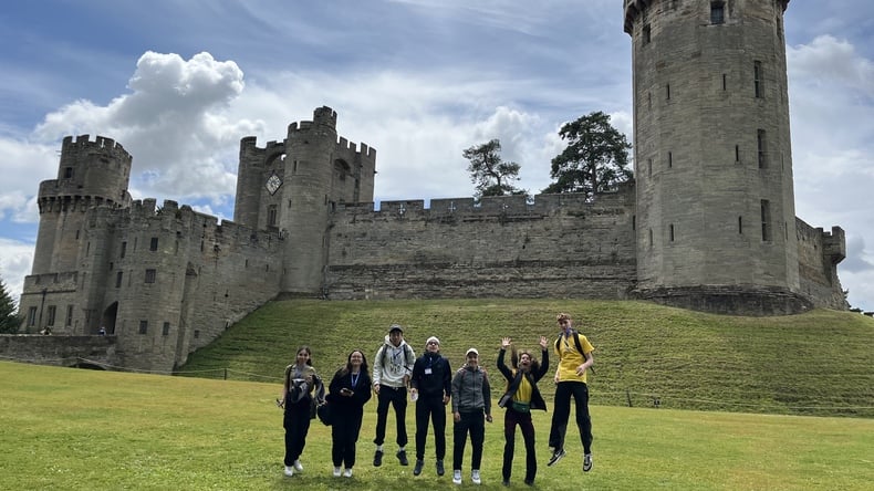 Visitando um castelo