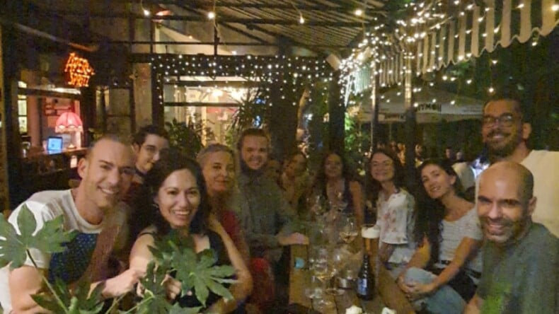 Happy students in Athens