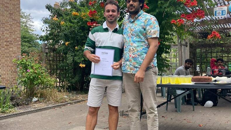 Il certificato di completamento dell'Oxford English Centre