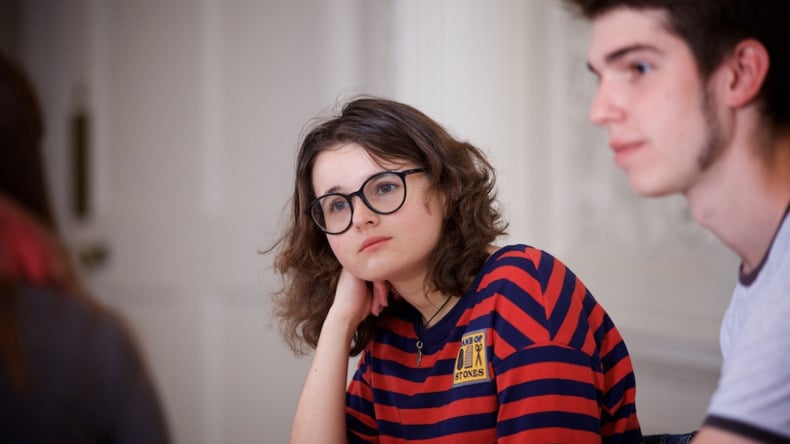 Estudantes em sala de aula