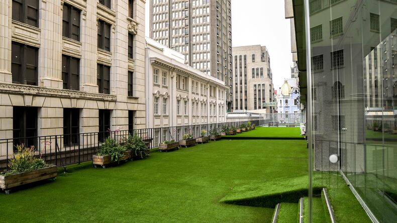 외부 카페테리아 