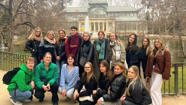 Students exploring Madrid