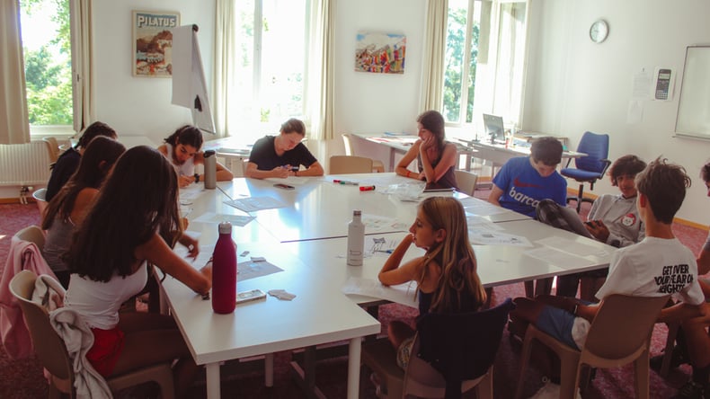 Village Camps class in Leysin