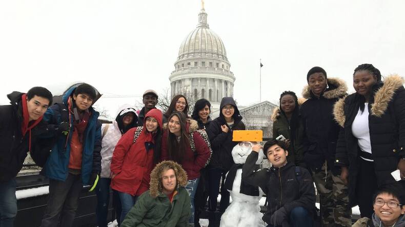 Alunos do Wisconsin ESL Institute