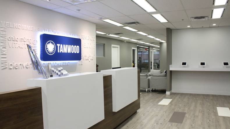 Recepcja Tamwood Language Centre w Vancouver