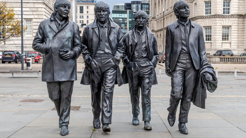 Beatles-statyn i Liverpool