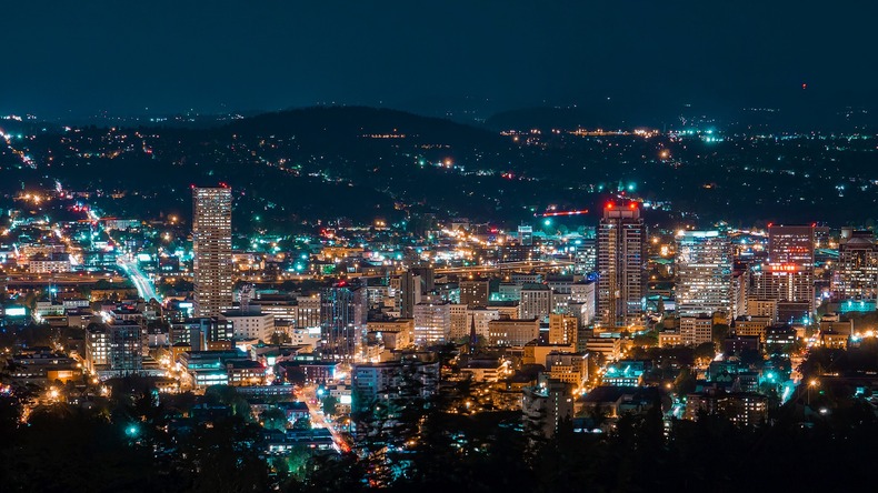 Portland v noci