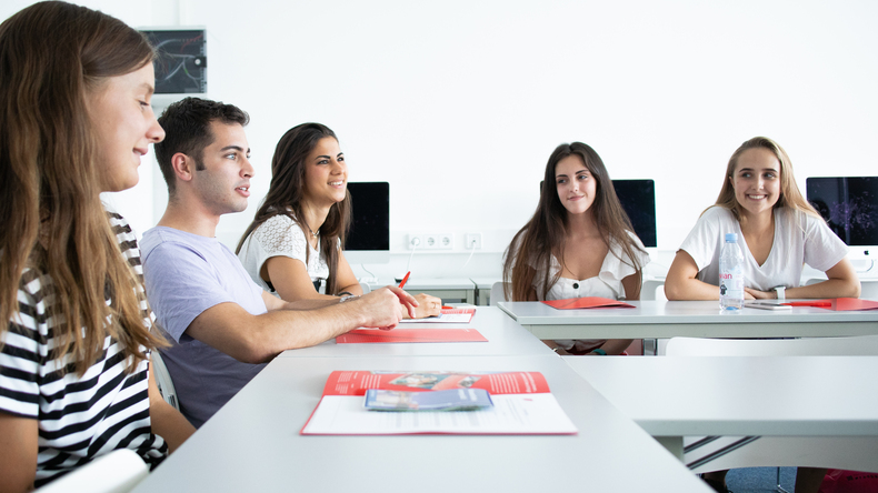 Studenten in de klas