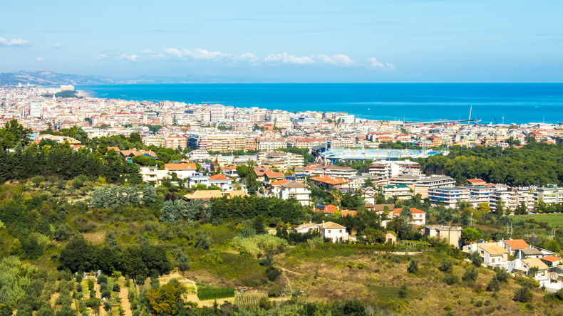 Uitzicht op Pescara