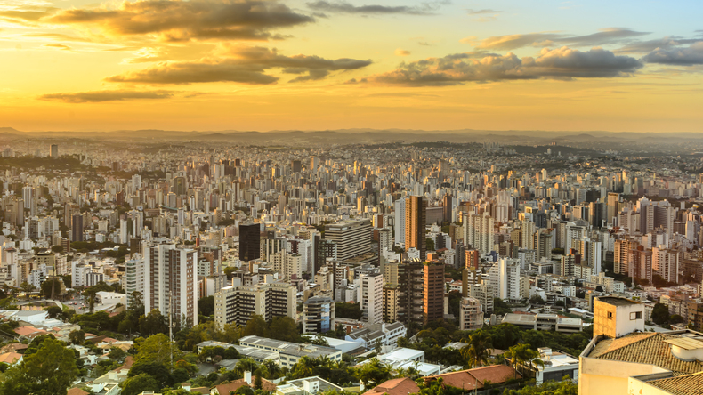 Zonsondergang in Belo Horizonte