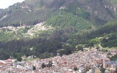 Legnépszerűbb célállomások: Bogotá (A város kicsinyített nézete)